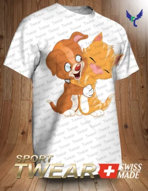 T-shirt avec deux Chat